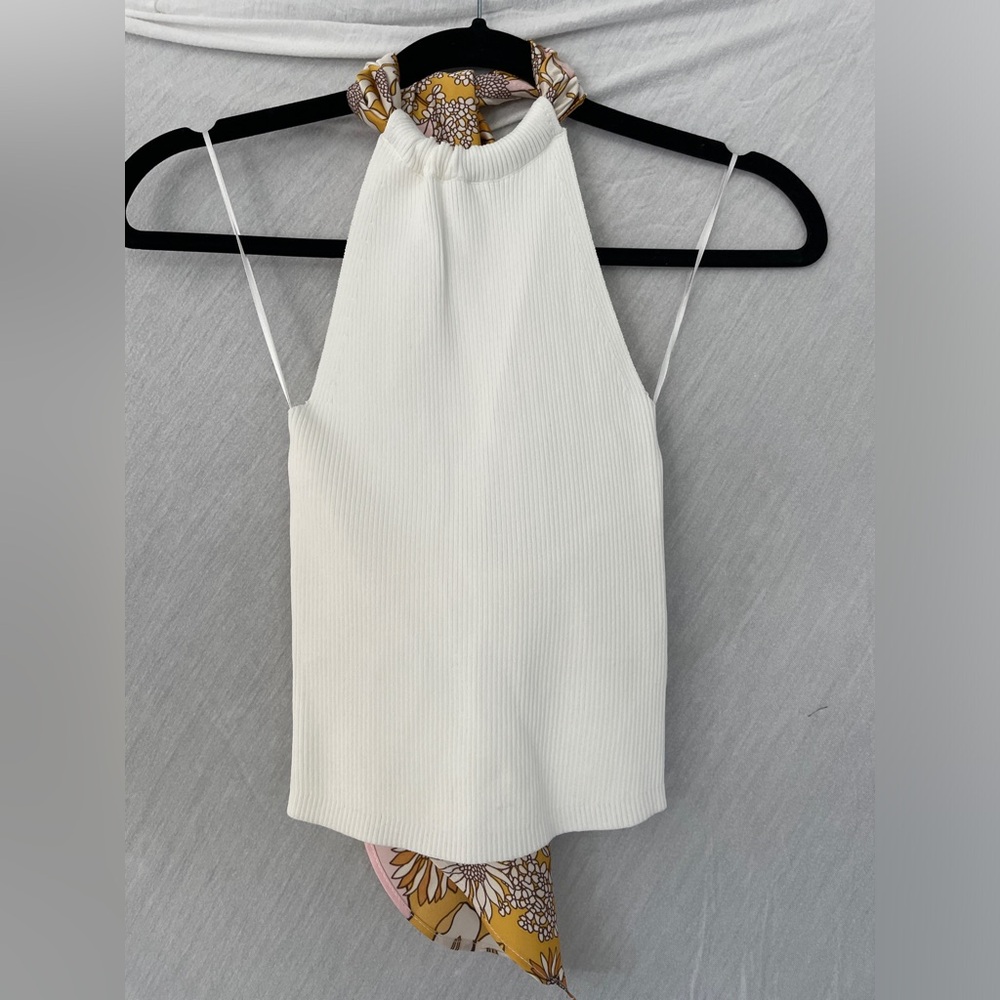 ASTR white rib top